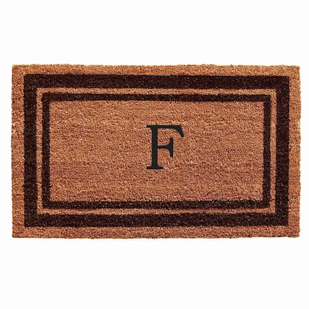Calloway Mills Monogram Door Mat, Natural, Brown, 24 in W x 36 in L 152982436F